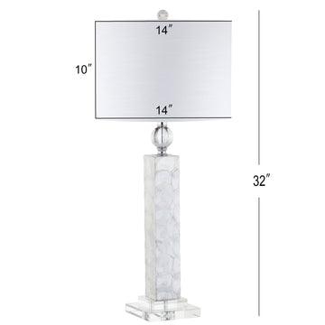Bailey 32" LED Seashell Table Lamp - JONATHAN Y